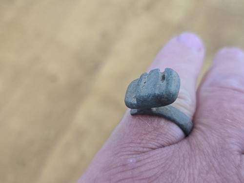 Anello romano bronzo parte - anello,