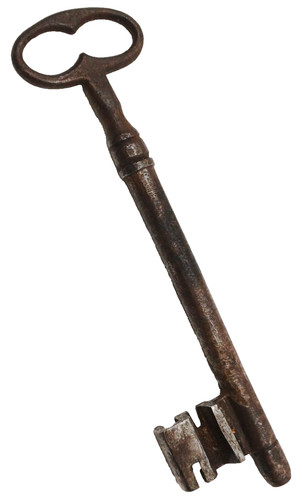 Antica chiave ferro - ferro, d'epoca